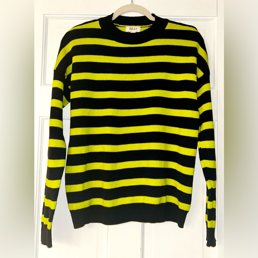 Style & Co Striped Crewneck Sweater Women’s